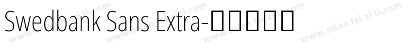Swedbank Sans Extra字体转换